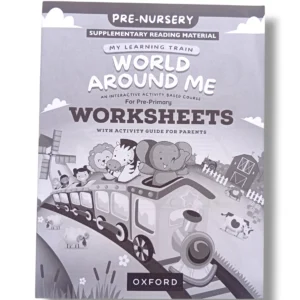 Front cover of Oxford World Around Me Pre-Nursery fun early learning worksheet book