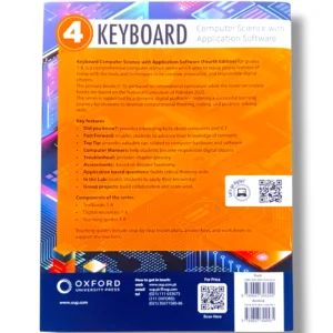 Back and angled view of Oxford Keyboard 4 wireless keyboard with backlit keys