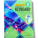 Front view of Oxford Keyboard 3 wireless silent keyboard with rechargeable battery