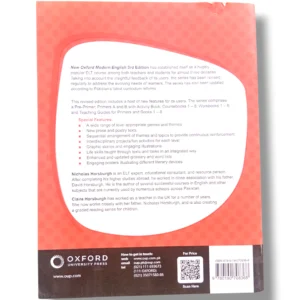 Back cover of Oxford New Modern English Workbook 5 grammar and writing workbook