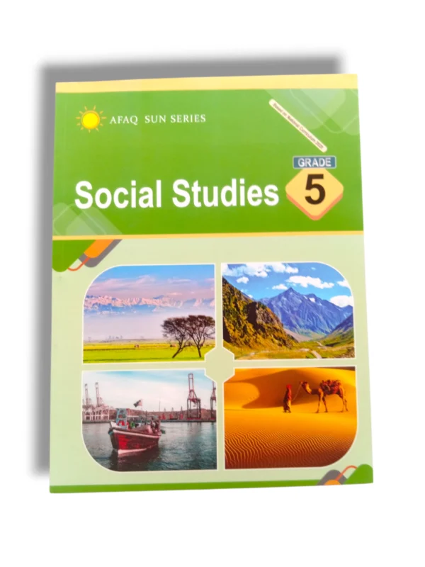 AFAQ Sun Social Studies 5 English Medium Book Cover