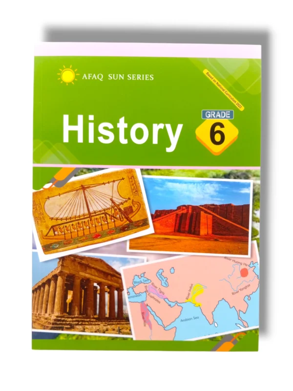Afaq Sun History 6 English Medium Textbook Cover