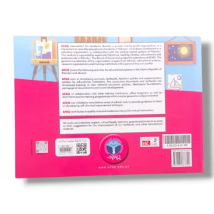 Inside pages of AFAQ Sun Visual Arts 2 showing art activities