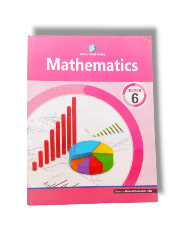 Front cover of Afaq Iqbal Mathematics 6 textbook