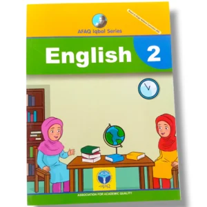 Afaq Iqbal English 2 book cover for Grade 2 students