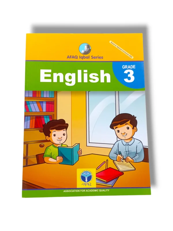 Afaq Iqbal English 3 textbook for Grade 3 students