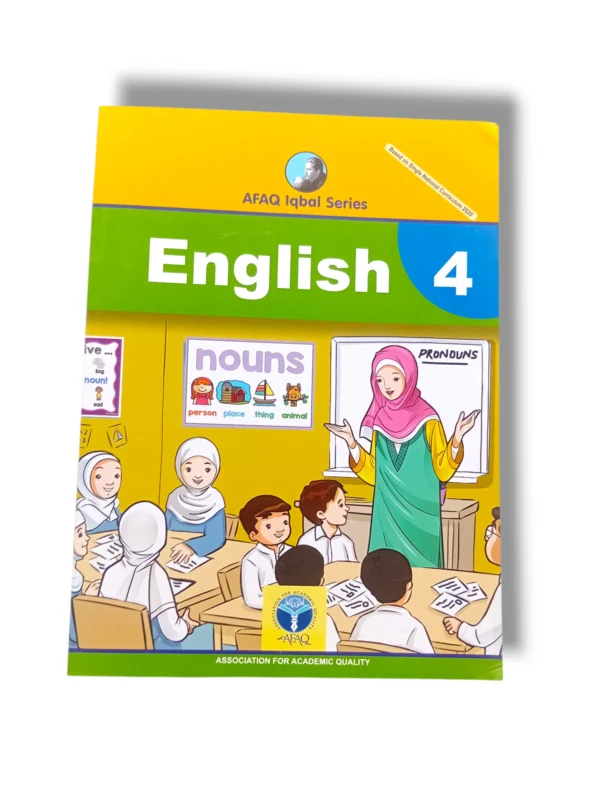 Afaq Iqbal English 4 textbook front cover