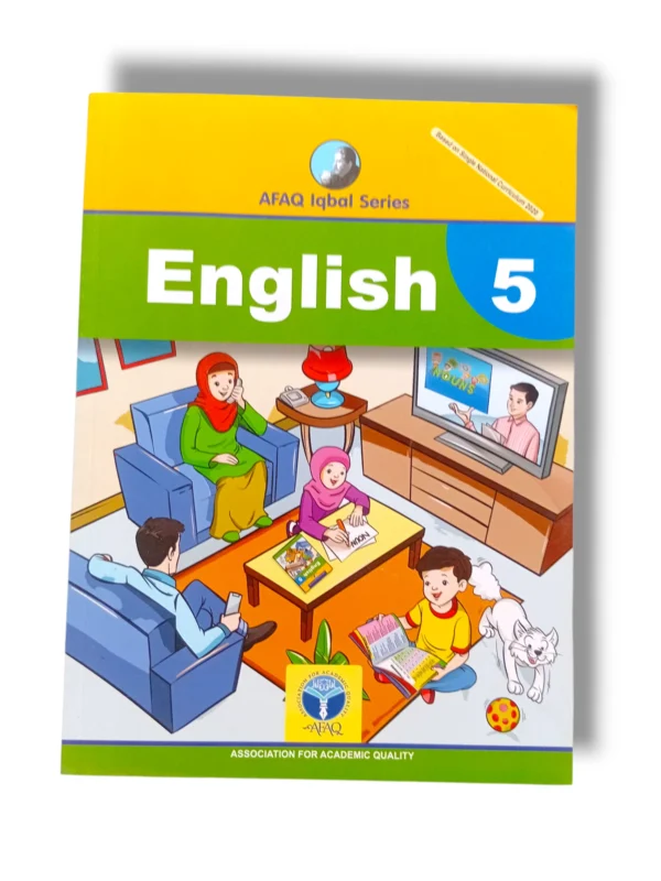 Afaq Iqbal English 5 textbook front cover