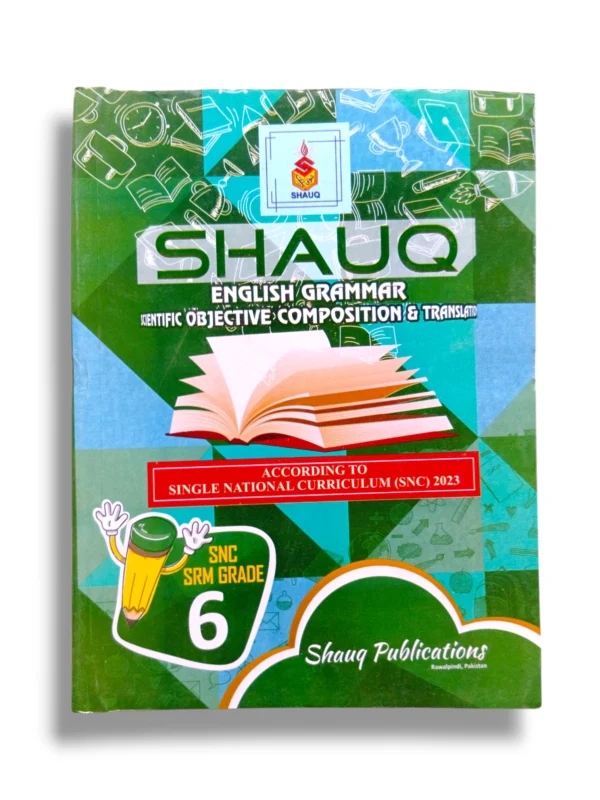 Shauq English Grammar 6 book front cover