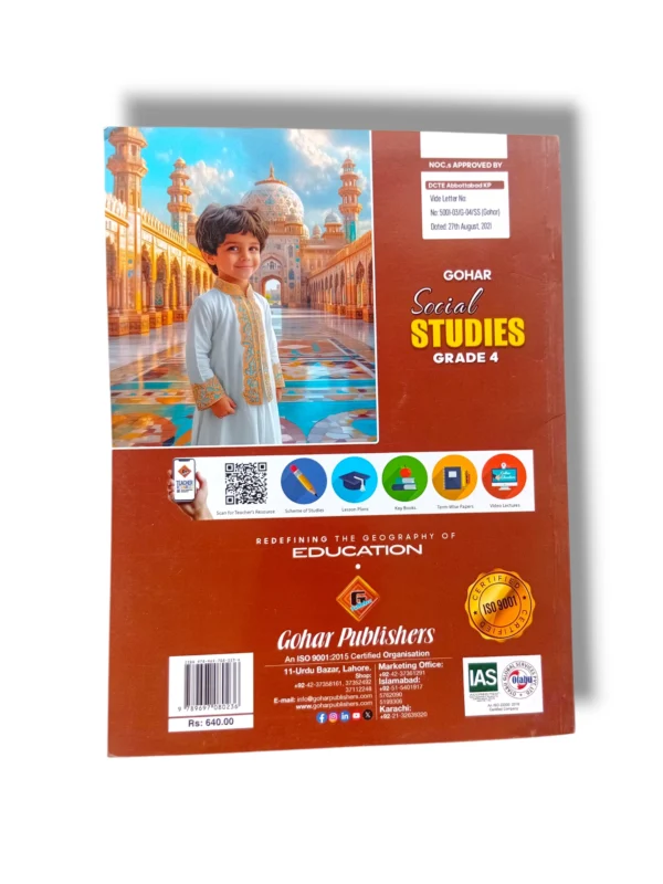 Inside Pages of Gohar Social Studies 4 Textbook