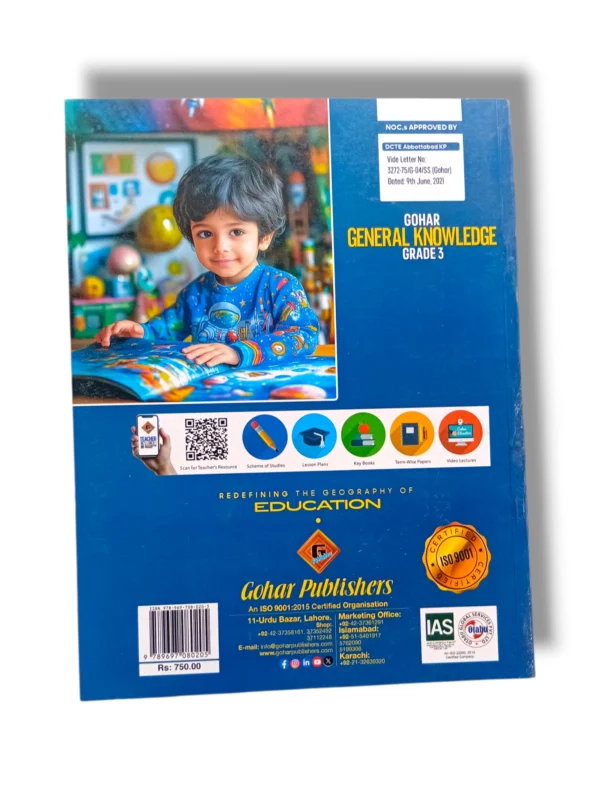 Inside pages of Gohar General Knowledge 3 textbook