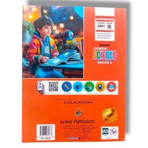 Inside pages of Gohar Science 6 with colorful diagrams