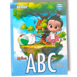 Child learning alphabets using Gohar Pre 1 My First ABC Coloring & Writing Book