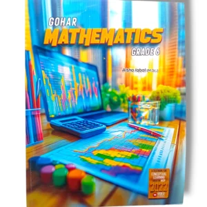 Inside pages of Gohar Mathematics 6 showing algebra and geometry lessons