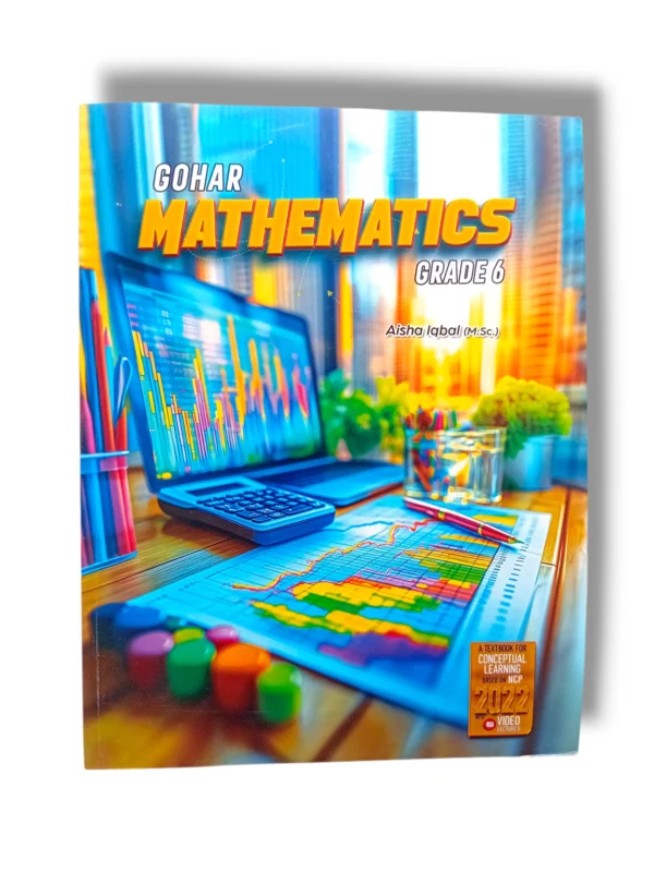 Inside pages of Gohar Mathematics 6 showing algebra and geometry lessons