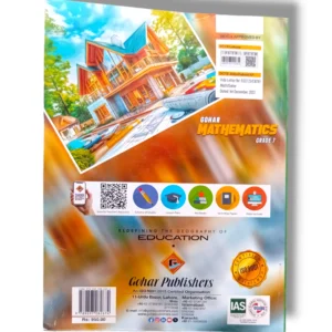 Inside pages of Gohar Mathematics 7 showing algebra lessons