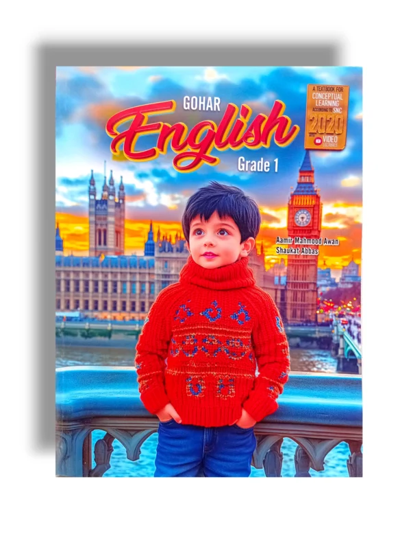 Child learning English from Gohar English 2 book
