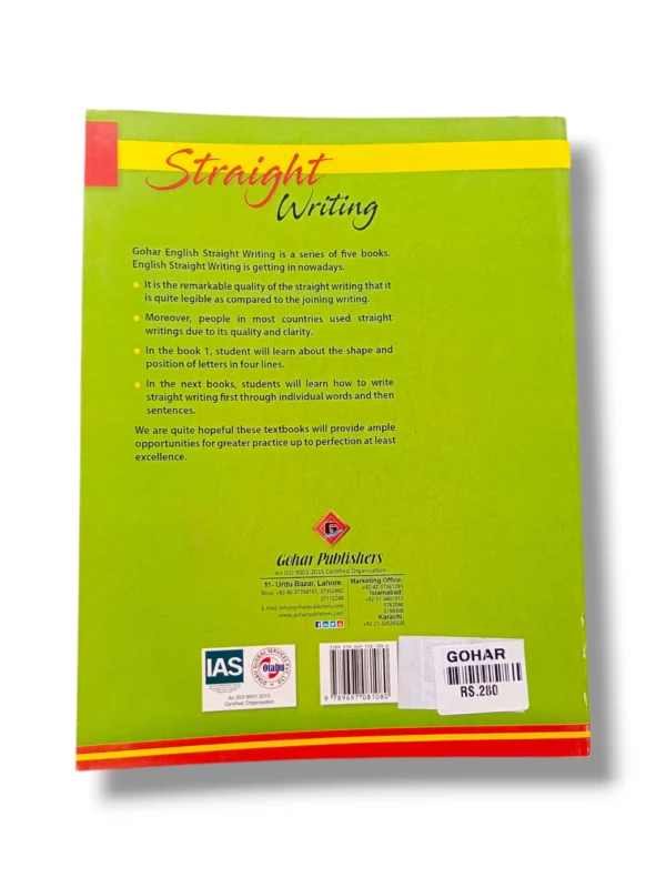 Inside Pages of Gohar Straight Writing 3 Workbook