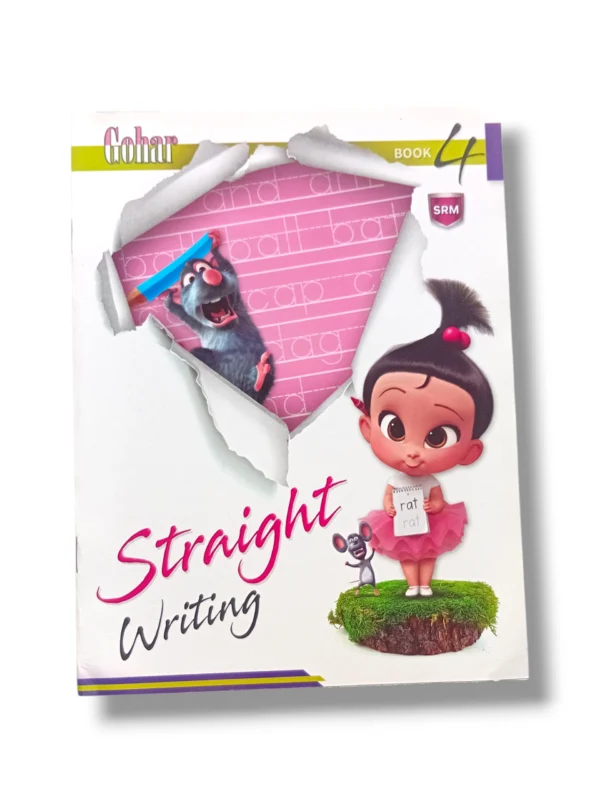 Gohar Straight Writing 4 Urdu Handwriting Workbook Front Cover