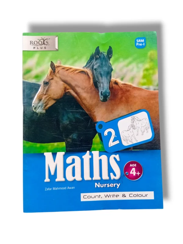 Gohar Roots Plus Maths Count, Write & Color Nursery Book Cover