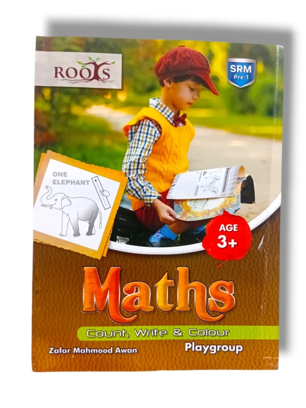 Gohar Roots SRM Maths Count, Write & Color Playgroup Book Cover