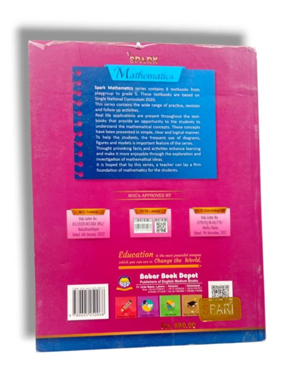 Inside look at Spark Mathematics 4 activity pages