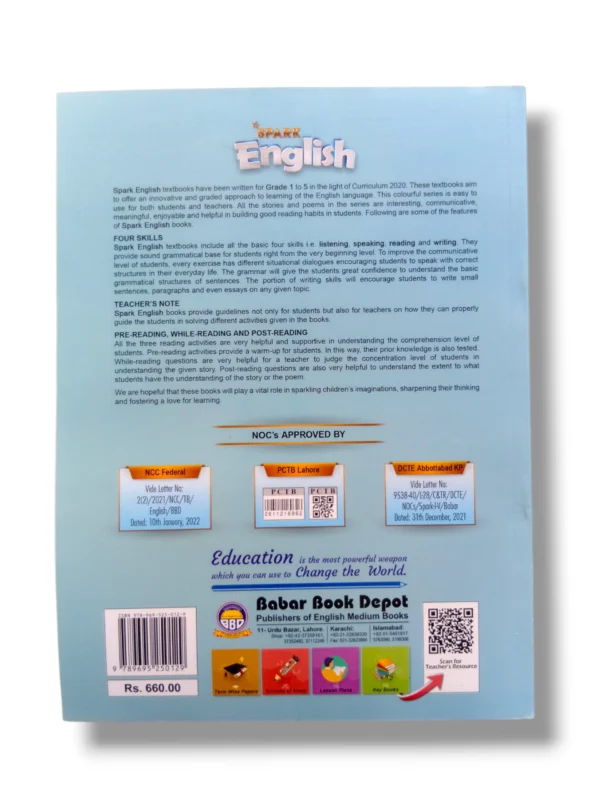 Student Using Spark English 5 Workbook