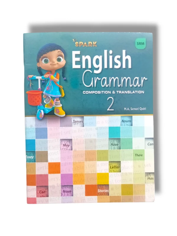 Inside pages of Spark English Grammar 2 showing grammar lessons