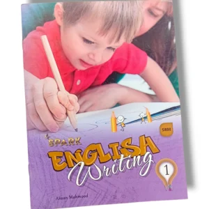 Child learning with Spark English Writing 1 workbook