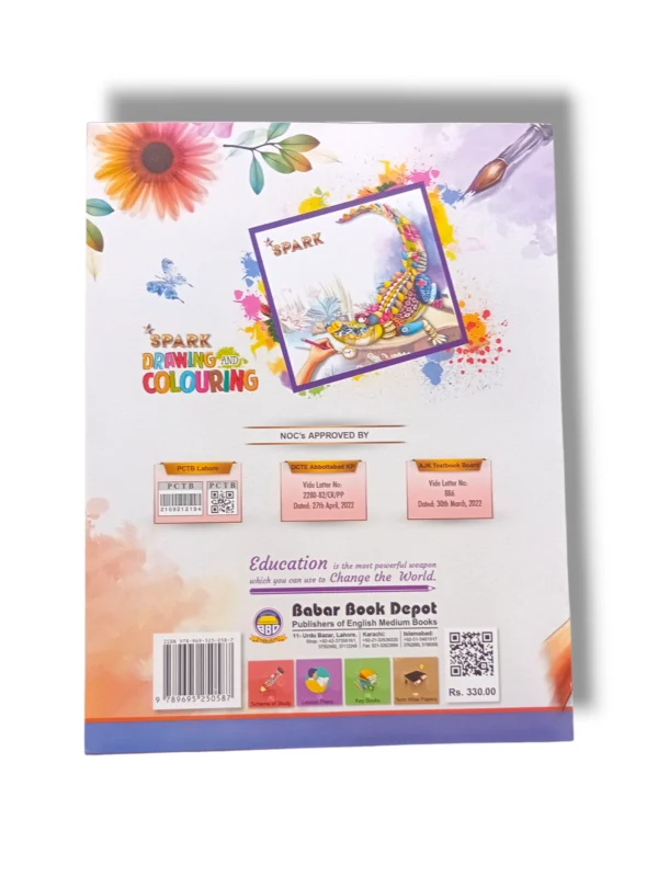 Inside Pages of Spark Drawing & Coloring 2