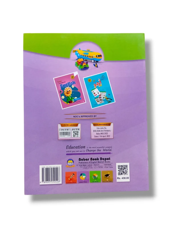 Inside pages of Spark Mathematics Kindergarten showing math activities