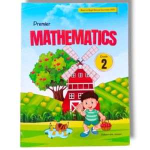 Premier Mathematics 2 front cover – beginner math book for grade 2 students