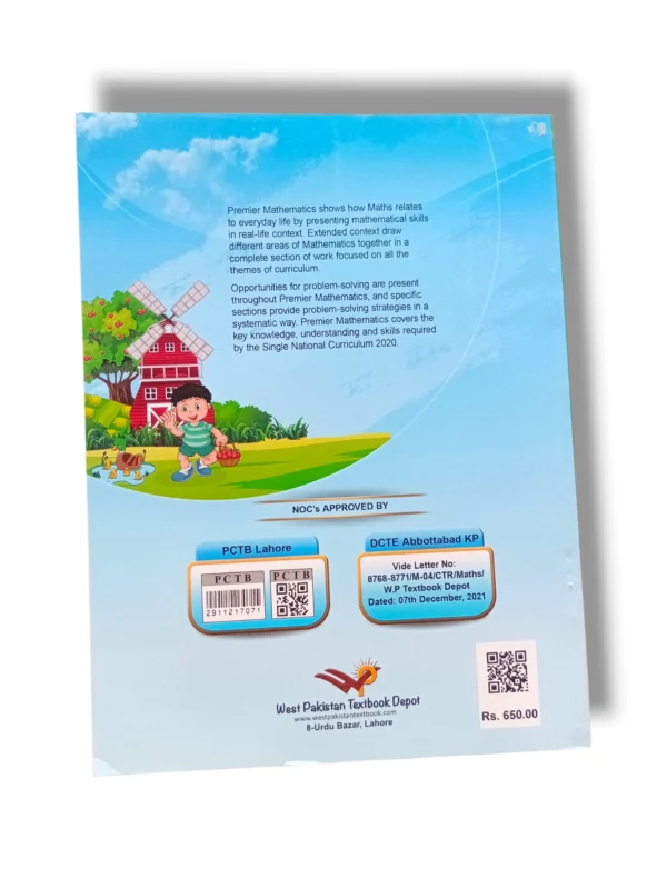 Inside pages of Premier Mathematics 3 showing multiplication and division exercises