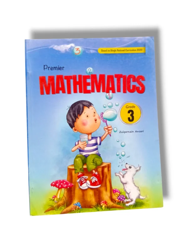 Premier Mathematics 3 front cover – math learning book for grade 3 students