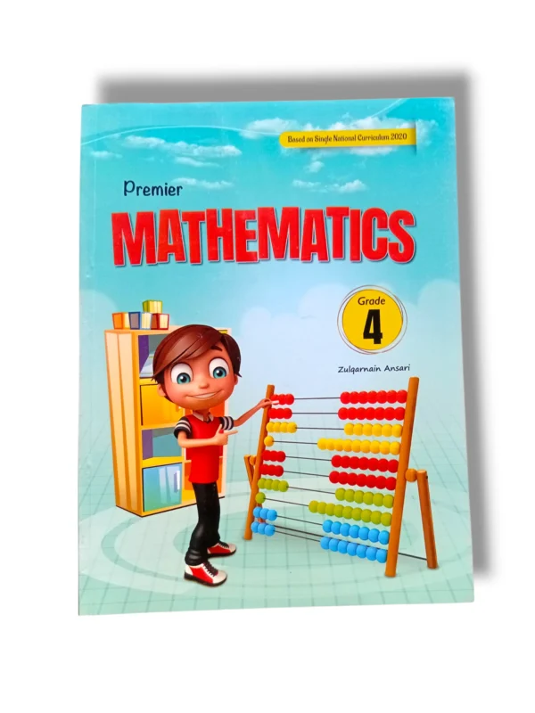 Premier Mathematics 4 front cover – grade 4 math learning book