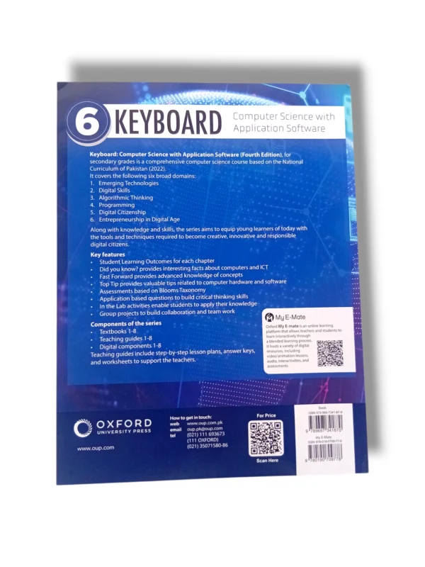 Close-up of Oxford Keyboard 6 silent backlit keys