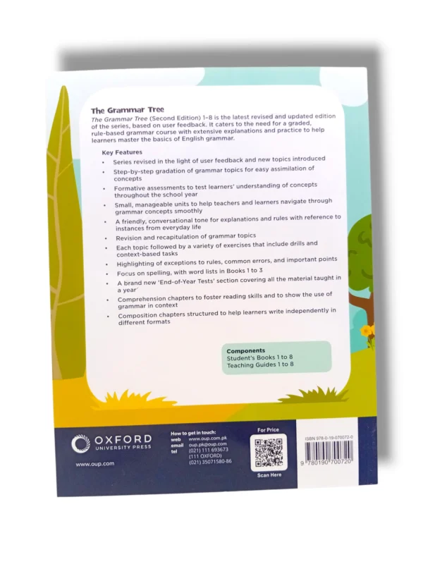 Inside pages of Oxford The Grammar Tree 2 with grammar exercises