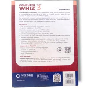 Inside pages of Oxford Computer WHIZ 3 with colorful lessons