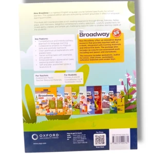 Inside pages of Oxford New Broadway 2 showing grammar lessons and activities