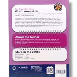 Inside pages of Oxford World Around Us Pre Premier showing activities