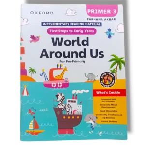 : Oxford World Around Us Pre Premier 3 early learning textbook cover