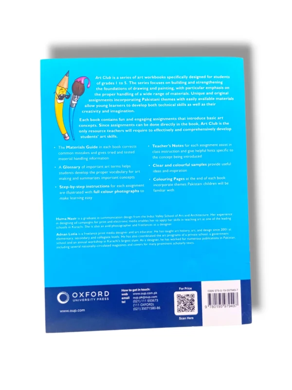 Inside pages of Oxford Art & Club 3 with art and craft projects