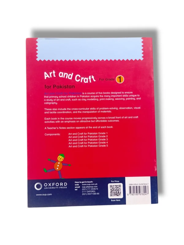 Inside pages of Oxford Art & Craft 1 showing coloring activities