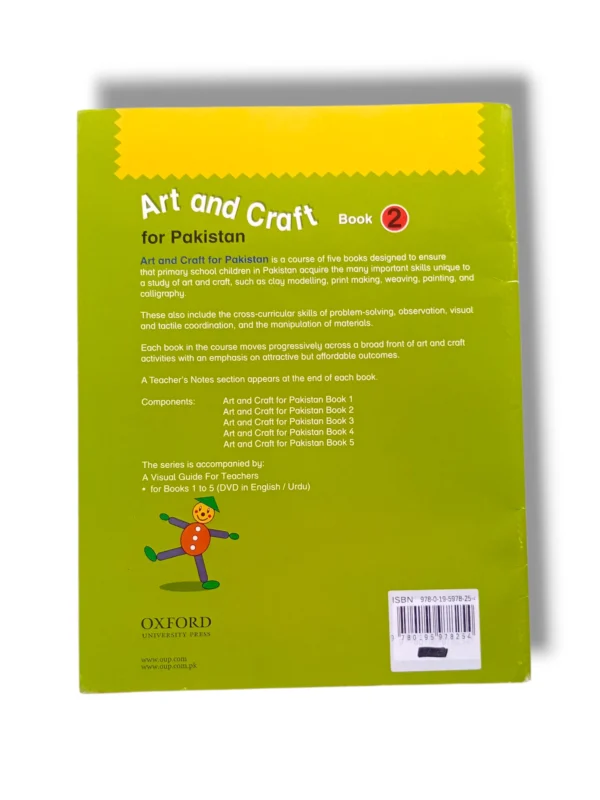 Inside pages of Oxford Art & Craft 2 with colorful drawings
