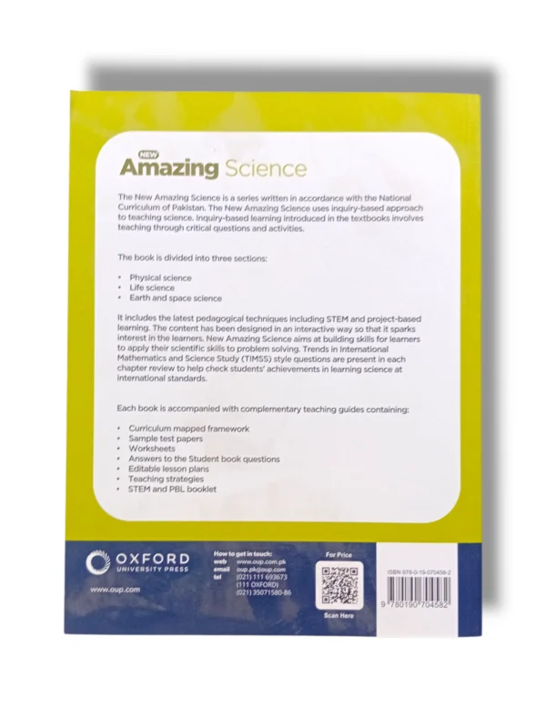 : Inside pages of Oxford New Amazing Science 4 showing experiments