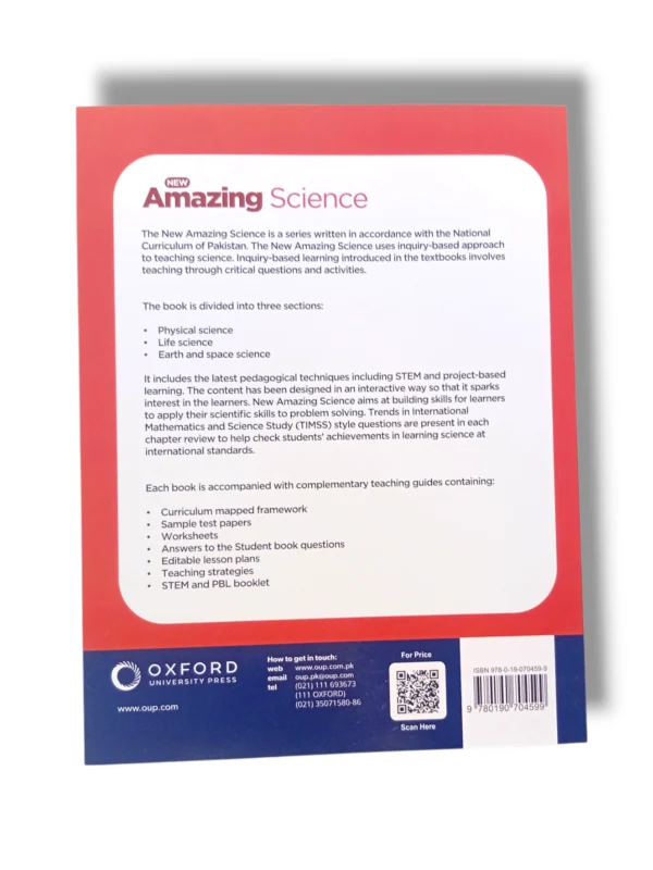 Inside pages of Oxford New Amazing Science 5 showing experiments