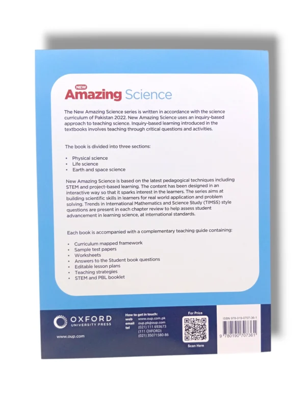 Inside pages of Oxford New Amazing Science 6 showing experiments and illustrations