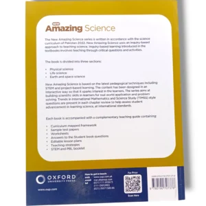 Inside pages of Oxford New Amazing Science 7 showing experiments and diagrams