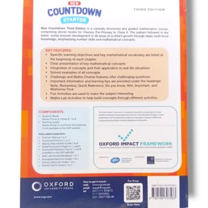 Inside pages of Oxford Countdown Starter showing maths activities