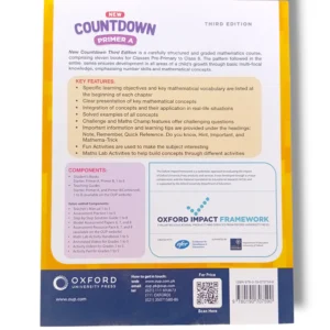 Inside pages of Oxford Countdown Premier A showing math exercises